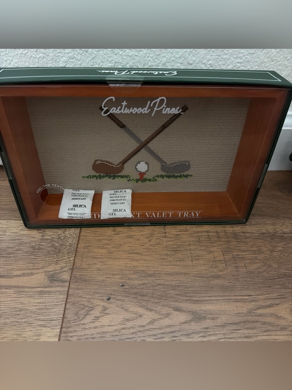 Eastwood Pines Golf Needlepoint Valet Tray